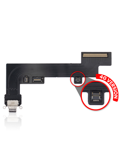 Charging Port Flex Cable Compatible For iPad Air 4 / iPad Air 5 (4G Version) (Premium) (Black)