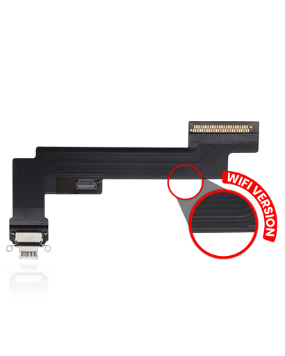 Charging Port Flex Cable Compatible For iPad Air 5 (WiFi Version) (Premium) (Starlight)
