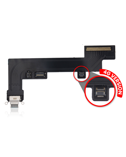 Charging Port Flex Cable Compatible For iPad Air 4 / Air 5 (4G Version) (Premium) (Sky Blue)