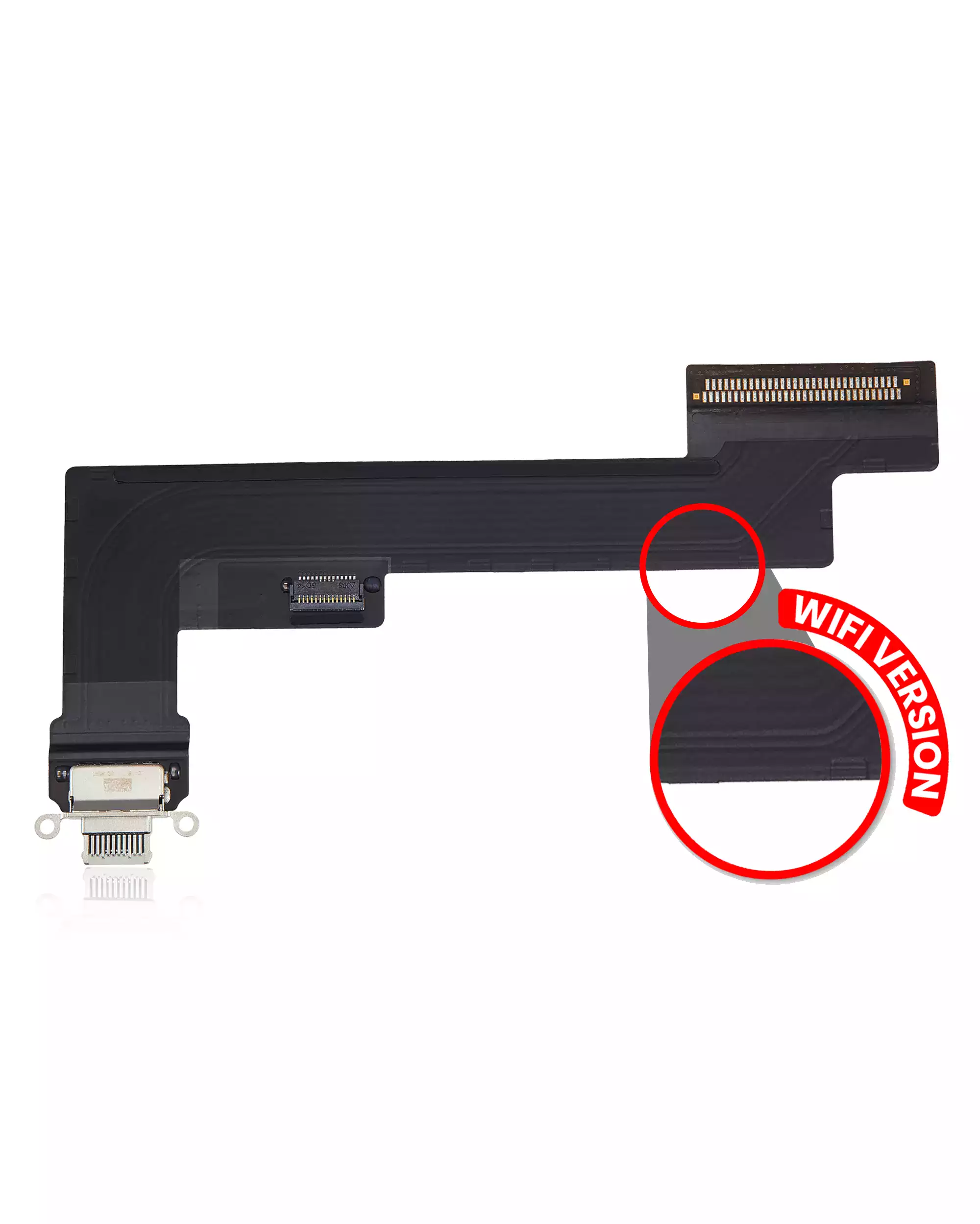 Charging Port Flex Cable Compatible For iPad Air 4 (WiFi Version) (Used OEM Pull: Grade A) (Green)