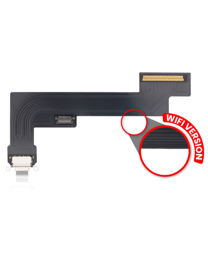 Charging Port Flex Cable Compatible For iPad Air 4 (WiFi Version) (Aftermarket Plus) (Sky Blue)