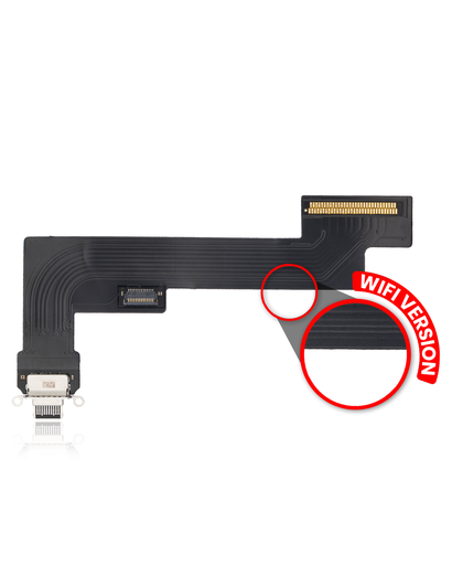 Charging Port Flex Cable Compatible For iPad Air 4 (WiFi Version) (Premium) (Black)