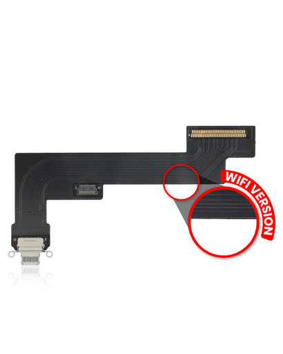 Charging Port Flex Cable Compatible For iPad Air 4 (WiFi Version) (Premium) (White)