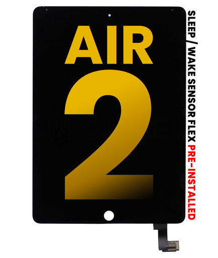 LCD Assembly With Digitizer Compatible For iPad Air 2 (Sleep / Wake Sensor Flex Pre-Installed) (Premium) (Black)