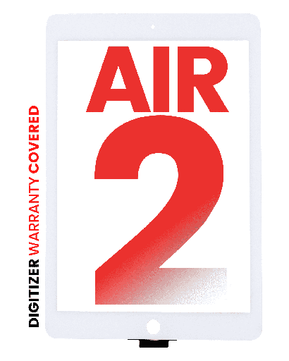Digitizer Compatible For iPad Air 2 (Glass Separation Required) (Aftermarket Pro: XO7) (White)