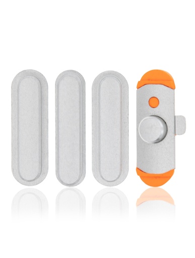 Hard Buttons Set (Power / Volume / Mute) Compatible For iPad Air 1 (White)