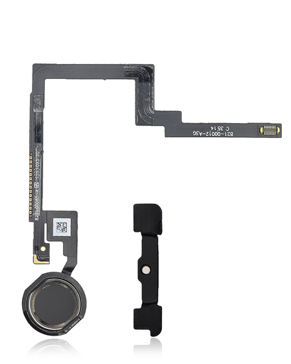 Home Button With Flex Compatible For iPad Mini 3 (Black)