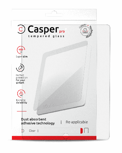 Casper Pro Tempered Glass Compatible For iPad Mini 1 / iPad Mini 2 / iPad Mini 3 (Retail Pack) (Clear)