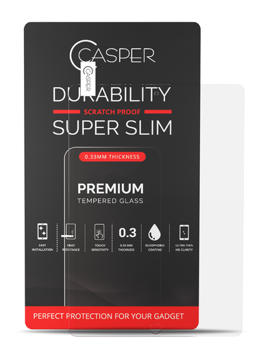 Casper Tempered Glass Compatible For iPad 7 (2019) / iPad 8 (2020) / iPad 9 (2021) (Retail Pack) (Clear)