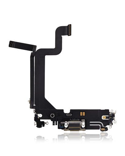 Charging Port Flex Cable Compatible For iPhone 14 Pro (Used OEM Pull) (Gold)