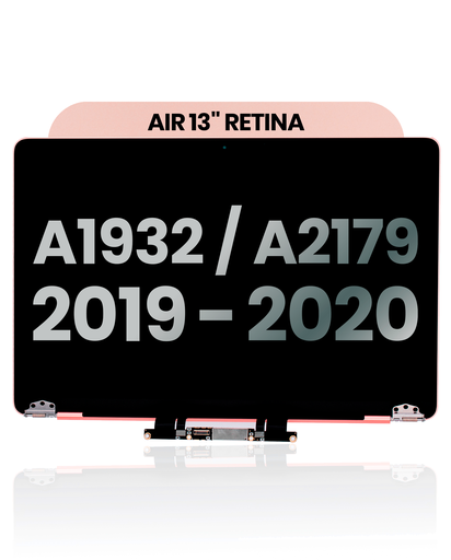 Complete LCD Display Assembly Compatible For MacBook Air 13&quot; Retina (A1932 / A2179 / Mid 2019 / Early 2020) (Used OEM Pull: Grade B) (Rose Gold)