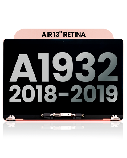 Complete LCD Display Assembly Compatible For MacBook Air 13&quot; Retina (A1932 / Late 2018 / Early 2019) (Used OEM Pull: Grade A) (Rose Gold)