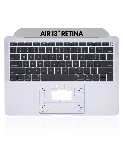 Top Case With Keyboard Compatible For MacBook Air 13&quot; Retina (A1932 / Late 2018 / Early 2019 / Mid 2019) (US English) (Used OEM Pull: Grade A) (Space Gray)