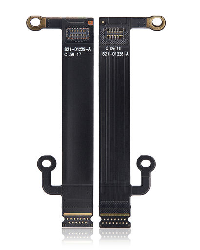 LCD Backlight And Front Camera Extension Flex Cable Compatible For MacBook Pro 13&quot; / 15&quot; W/ Touch Bar (A1706 / A1707 / A1708 / A1989 / A2159 / A2289 / A2251 / A1932 / A2179 / A1990 Late 2016 To Mid 2020) (2 Piece Set)