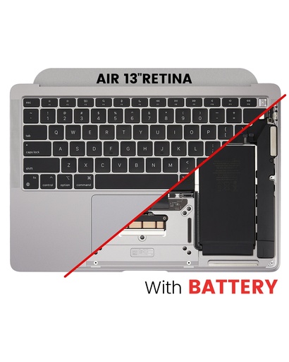 Top Case Assembly With Battery And Keyboard Compatible For MacBook Air 13&quot; Retina (A2337 / Late 2020) (Space Gray) (US Keyboard)