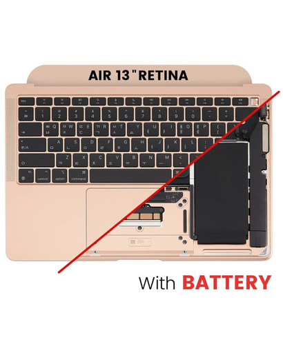 Top Case Assembly With Battery And Keyboard Compatible For MacBook Air 13&quot; Retina (A2337 / Late 2020) (Used OEM Pull: Grade B/C) (US Keyboard) (Rose Gold)