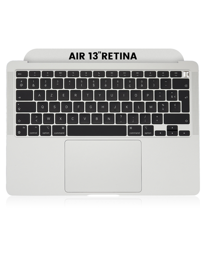 Top Case With Keyboard Compatible For MacBook Air 13&quot; Retina (A2337 / Late 2020) (Used OEM Pull: Grade New) (US Keyboard) (Silver)