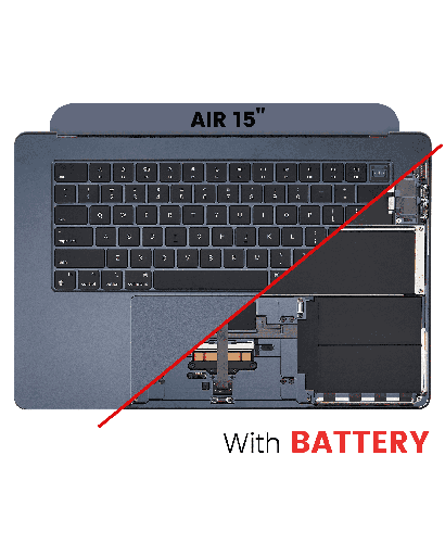 Top Case Assembly With Battery And Keyboard Compatible For MacBook Air 15&quot; (A2941 / Mid 2023) (US Keyboard) (Midnight)