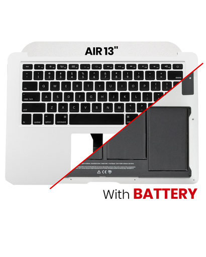 Top Case Assembly (With Battery And Keyboard) Compatible For MacBook Air 13&quot; (A1466 / Mid 2012) (US English) (Used OEM Pull: Grade B/C)