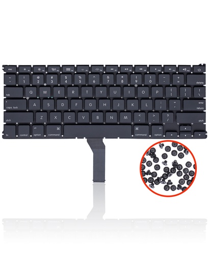 Keyboard W/ Backlight &amp; Screws (US English) Compatible For MacBook Air 13&quot; (A1466) / (A1369 / Mid 2011)
