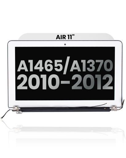 Complete LCD Display Assembly Compatible For MacBook Air 11&quot; (A1465 / Mid 2012) / (A1370 / Late 2010 / Mid 2011) (Used OEM Pull: Grade A)