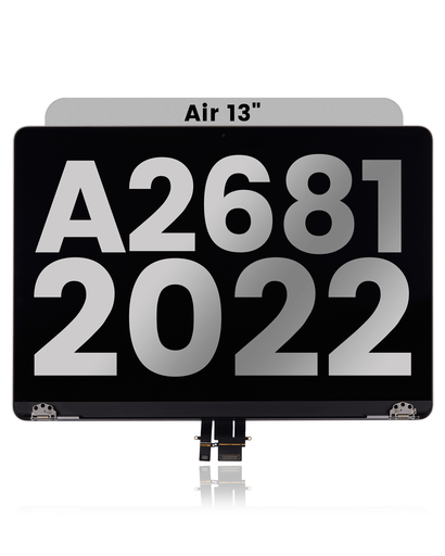 Complete LCD Display Assembly Compatible For MacBook Air 13&quot; (A2681 / Mid 2022) (Used OEM Pull: Grade B) (Space Gray)