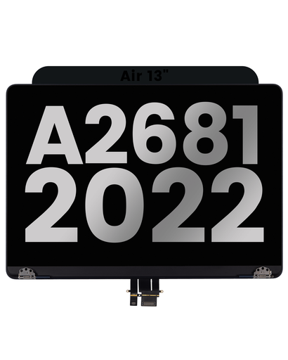 Complete LCD Display Assembly Compatible For MacBook Air 13&quot; (A2681 / Mid 2022) (Used OEM Pull: Grade B) (Midnight)