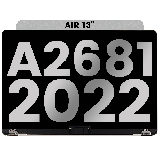 Complete LCD Display Assembly Compatible For MacBook Air 13&quot; (A2681 / Mid 2022) (Used OEM Pull: Grade A) (Starlight)