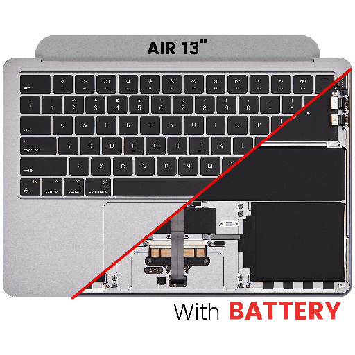 Top Case Assembly With Battery And Keyboard Compatible For MacBook Air 13&quot; (A2681 / Mid 2022) (Space Gray) (US Keyboard)