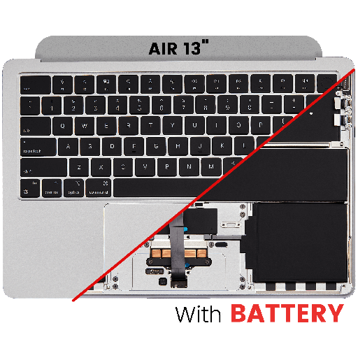 Top Case Assembly With Battery And Keyboard Compatible For MacBook Air 13&quot; (A2681 / Mid 2022) (Silver) (US Keyboard)
