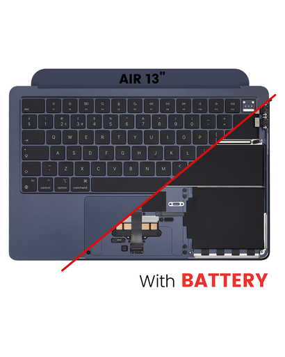 Top Case Assembly With Battery And Keyboard Compatible For MacBook Air 13&quot; (A2681 / Mid 2022) (UK Keyboard) (Midnight)
