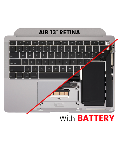 Top Case Assembly With Battery And Keyboard Compatible For MacBook Air 13&quot; Retina (A2179 / Early 2020) (US Keyboard) (Used OEM Pull: Grade B/C) (Space Gray)
