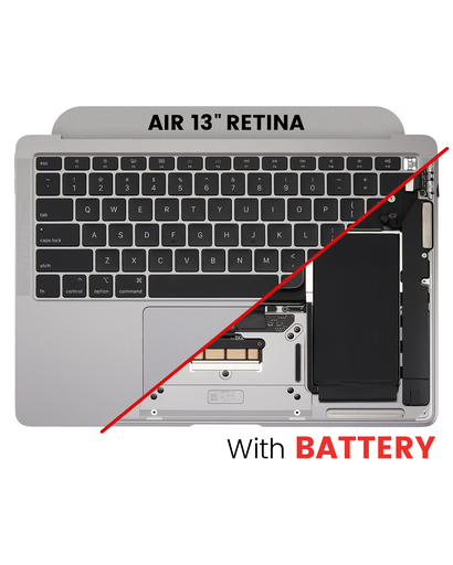 Top Case Assembly With Battery And Keyboard Compatible For MacBook Air 13&quot; Retina (A2179 / Early 2020) (US Keyboard) (Used OEM Pull: Grade A) (Space Gray)