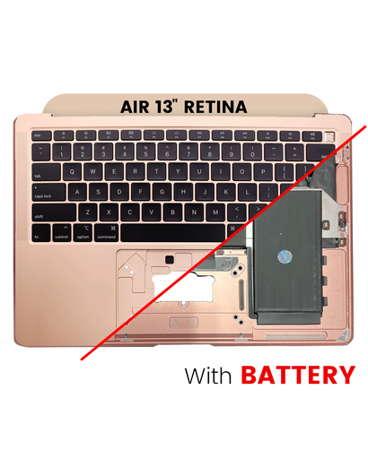 Top Case Assembly With Battery And Keyboard Compatible For MacBook Air 13&quot; Retina (A2179 / Early 2020) (US Keyboard) (Used OEM Pull: Grade A) (Rose Gold)