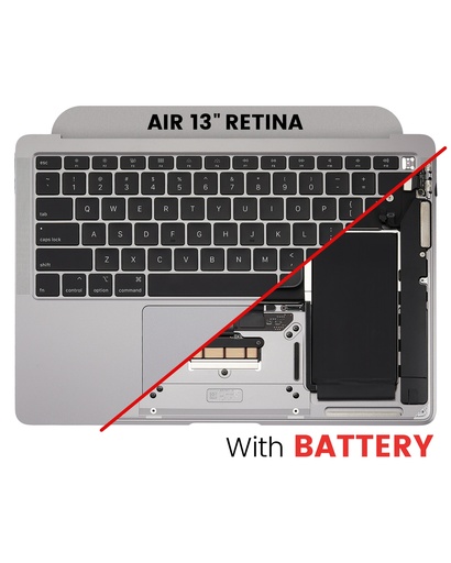 Top Case Assembly With Battery And Keyboard Compatible For MacBook Air 13&quot; Retina (A2179 / Early 2020) (US Keyboard) (Space Gray)