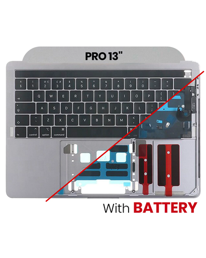 Top Case Assembly (With Battery And Keyboard) Compatible For MacBook Air 13&quot; (A1369 / Late 2010) (Used OEM Pull: Grade A) (US English)
