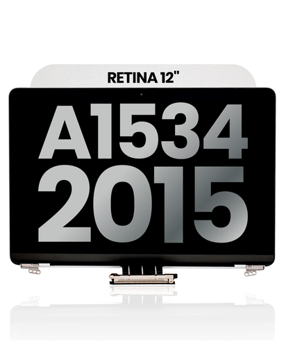 Complete LCD Display Assembly Compatible For MacBook Retina 12&quot; (A1534 / Early 2015) (Used OEM Pull: Grade B) (Silver)