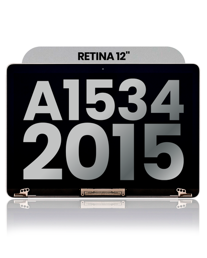 Complete LCD Display Assembly Compatible For MacBook Retina 12&quot; (A1534 / Early 2015) (Used OEM Pull: Grade A) (Space Gray)