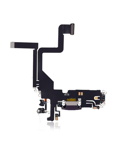 Charging Port Flex Cable Compatible For iPhone 14 Pro (Aftermarket Plus) (Deep Purple)