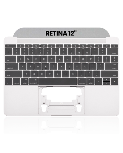 Top Case With Keyboard And Microphone Compatible For MacBook Retina 12&quot; (A1534 / Early 2016 / Mid 2017) (US English) (Used OEM Pull: Grade A) (Space Gray)