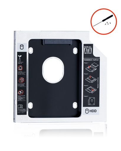 Hard Drive Tray Caddy Compatible For MacBook Unibody 13&quot; (A1342 / Late 2009 / Mid 2010)