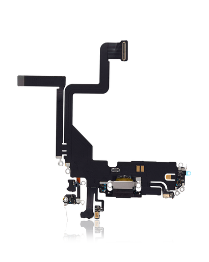 Charging Port Flex Cable Compatible For iPhone 14 Pro (Aftermarket Plus) (Space Black)