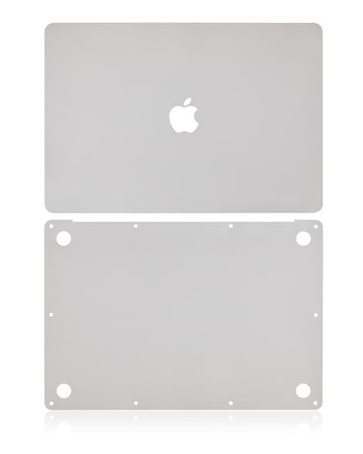 2 in 1 (Top and Bottom) Skin Compatible For MacBook Air 13&quot; Retina (A2179 / Early 2020) (Silver)