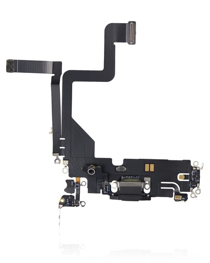 Charging Port Flex Cable Compatible For iPhone 14 Pro (Premium) (Space Black)