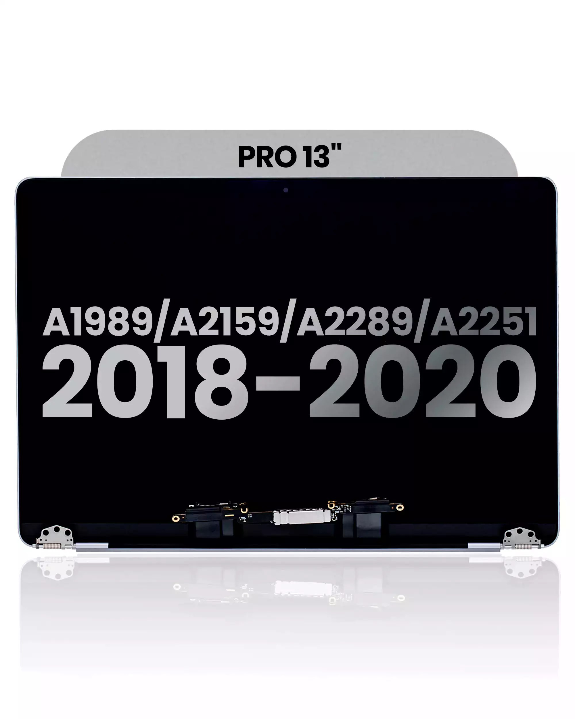 Complete LCD Display Assembly Compatible For MacBook Pro 13&quot; (A1989 / Late 2018 / Early 2019) (A2159 / Mid 2019) (A2289 / A2251 / Mid 2020) (Used OEM Pull: Grade C) (Space Gray)