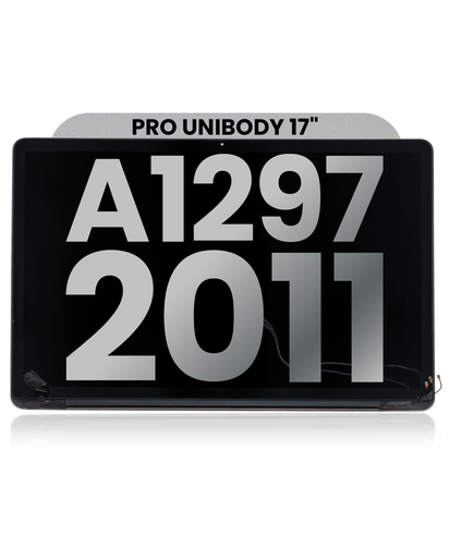 Complete LCD Display Assembly Compatible For (Anti-Glare) MacBook Pro Unibody 17&quot; (A1297 / Early 2011 / Late 2011) (Used OEM Pull: Grade B)
