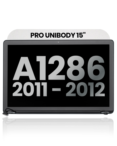 Complete LCD Display Assembly Compatible For MacBook Pro Unibody 15&quot; (A1286 / Early 2011 / Late 2011 / Mid 2012) (Used OEM Pull: Grade B) (Glossy)