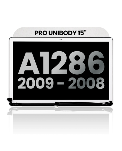 Complete LCD Display Assembly Compatible For MacBook Pro Unibody 15&quot; (A1286 / Early 2009 / Late 2008) (Used OEM Pull: Grade B)