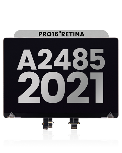 Complete LCD Display Assembly Compatible For MacBook Pro 16&quot; (A2485 / Late 2021) / (A2780 / Late 2023 / (A2991 / Late 2023) (Used OEM Pull: Grade B) (Silver)