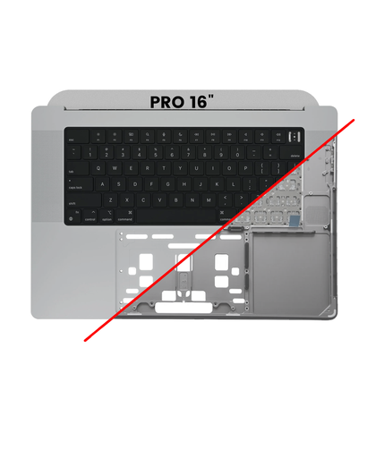 Top Case With Keyboard Compatible For MacBook Pro 16&quot; (A2485 / Late 2021) (US Keyboard) (Space Gray)